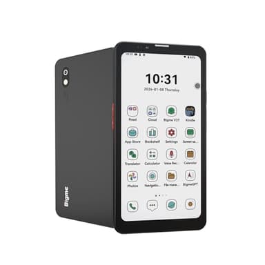 Bigme HiBreak Pro Color 6.13" ePaper E-Ink Phone with Fingerprint Unlock, NFC, 8GB+256GB, eBook Readers Android E Ink eReader Mobile Phone with Android 14, 5G Dual SIM, 300PPI, Long Battery Life Black