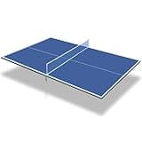 Ping Pong Conversion Top, 9FT Regulation Size Foldable Table Tennis Topper for Pool Table Games with Net & Premium Foam Padding