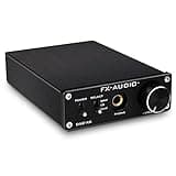 FX-Audio DAC-X6 Headphone amp Mini HiFi 2.0 Digital Audio Decoder DAC Input USB/Coaxial/Optical Output RCA/Headphone Amplifier 24Bit/96KHz DC12V (Black)