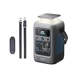 Anker SOLIX C300 DC Portable Power Station with Adjustable Strap,Outdoor 288Wh (90,000mAh), Portable Power Station, LiFePO4 Battery, 300W Solar Generator, for Camping, Traveling, and Emergencies.