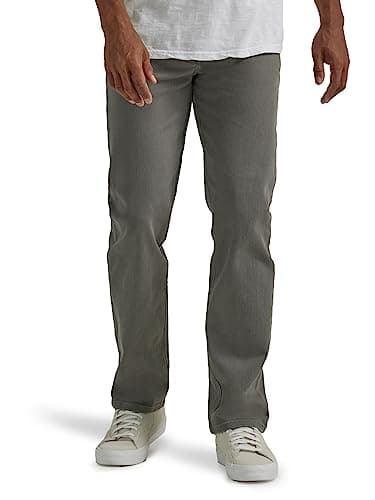 Wrangler Authentics Men's Classic 5-Pocket Regular Fit Flex Jean, Gargoyle, 32W x 32L