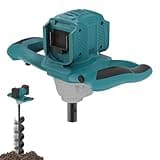 ZUYIYI Cordless Post Hole Digger Compatible with Makita 18V Battery (Battery NOT Included), Electric Earth Auger Posthole Digger, Power Drill Auger for Fence, Farmland, Garden, Plant