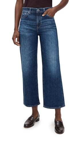 AG Adriano Goldschmied Women's Saige Wide Leg Crop Jeans, Veiled, 30