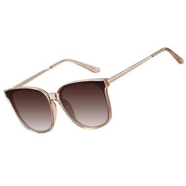 HAOLOTA Women’s Cat Eye Sunglasses Oversized Polarized UV400, Lightweight Fashion Shades for Outdoor