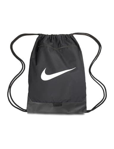 Nike Unisex Brasilia 9.5 Training Gym Sack (18L), Black/Black/White, MISC