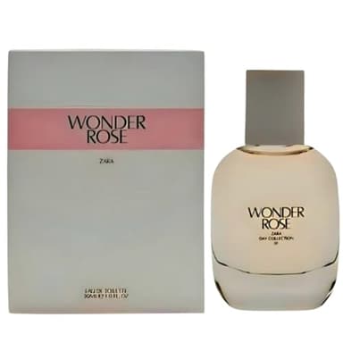 Zara Wonder Rose for Women Fruity Floral Perfume with Peach Red Berries Jasmine and Coconut Vanilla Cream Eau de Toilette 30ml (1.0 fl. oz.)
