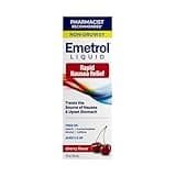 Emetrol Non-Drowsy Nausea Relief - Liquid Medicine for Upset Stomach Relief - Pharmacist Recommended Nausea Medicine - Cherry Flavor - 4fl oz