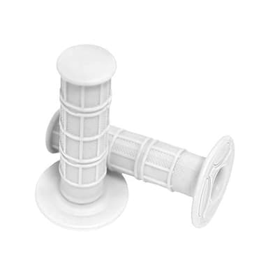 7/8" Practical Motorcycle Hand Grips Dirt Bike Motocross Gel Handlebar 2Pc- White