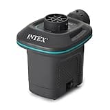 INTEX 66639E QuickFill 120 Volt AC Electric Pump: Inflates and Deflates Air Mattresses – Includes 3 Interrconnecting Nozzles – Compact Design – 650 L/Min Air Flow – Indoor Use