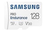 SAMSUNG PRO Endurance 128GB MicroSDXC Memory Card with Adapter for Dash Cam, Body Cam, and Security Camera – Class 10, U3, V30 (‎MB-MJ128KA/AM)