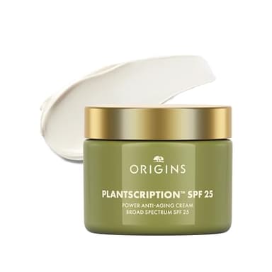 Origins Plantscription SPF 25 Power Anti-Aging Face Cream | Moisturizer with SPF to Visibly Reduce Fine Lines | With Peptides & Hyaluronic Acid, 1.7 Fl Oz