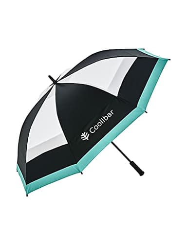 Coolibar Golf Umbrella - UPF 50+ Sun Protection - Tournament in Black/White Colorblock