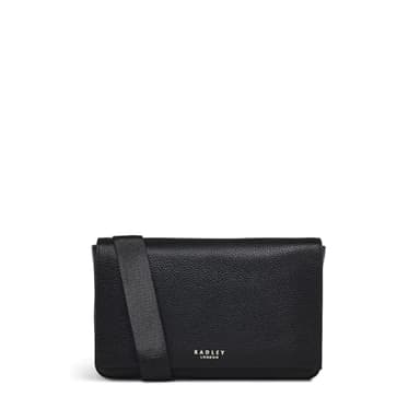 Radley London Seaton Street Women's Mini Leather Flapover Belt Bag, Black