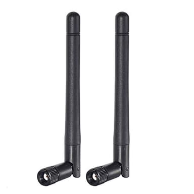Bingfu Dual Band WiFi 2.4GHz 5GHz 5.8GHz 3dBi MIMO RP-SMA Male Bluetooth Antenna (2-Pack) for PC Computer WiFi Router Wireless Network Card USB Adapter Security IP Camera Video Surveillance Monitor