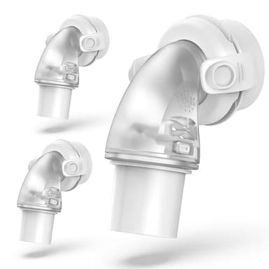 3PCs Replacemet Swivel Elbow Connector for Airfit F20 F30, 22mm Connectors for Airtouch F20 & F30 Series, ItAll Supplies for CPAP Users (3 Packs)