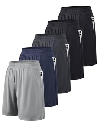 BALENNZ Athletic Shorts for Men with Pockets and Elastic Waistband Quick Dry Activewear