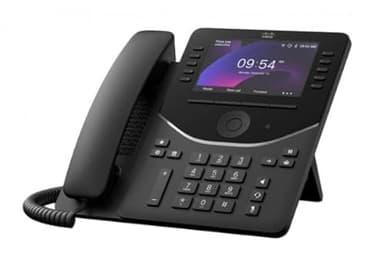 Cisco 9861 IP Phone - Corded - Corded/Cordless - Bluetooth, Wi-Fi - Desktop, Wall Mountable - Carbon Black - 10 x Total Line - VoIP - 5" LCD - IEEE 802.11a/b/g/n/ac - 2 x Network (RJ-45) - PoE Ports