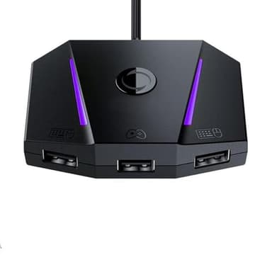 GOWENIC VX2 AimBox Keyboard Mouse Converter for PS 4, X Box One, X Box Series X S, with Built in 3.5mm Jack,Adapter for Playing FPS, RTS,
