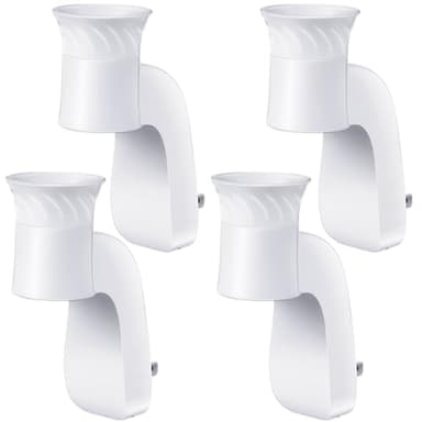 Hohean 4 Pack Wall Fragrance Plug in Compatible with Bath and Body Works WallFlower Refills, ETL Certified, Rotatable, Precise Scent Adjustable Fragrance Control Diffuser Plug for Home, Office (White)
