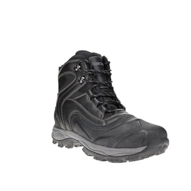 Eddie Bauer Snow Shoes for Men, Mens Hiking Shoes, Rain Boots, Work Boots - Black 10.5