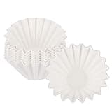 EUSOAR 1-4 Cup Paper Coffee Filters, Pack of 200 White Disposable Coffee Filter Basket Style, for Home Commercial Coffee Dripper and Brewers, Compatible for Single Pour Over and Drip Coffee Makers