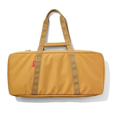 Made In Cookware - Griddle Utility Bag - Fits 2-Burner Carbon Steel Griddle - Removable Stain-Proof Interior - Luggage Grade Nylon - Camel Exterior and Olive Interior