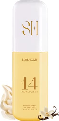 Hair Perfume for Women – Vanilla Cream, Alcohol-Free Soft & Moist Deodorizing Hair Spray & Body Mist, Long-Lasting Clean Fragrance for Hair, Wigs & Fabric, Valentine’s Day Gift, 100ml / 3.38 fl oz