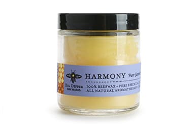 Big Dipper Wax Works Beeswax Aromatherapy Candle – Harmony - Pure Lavender, 3.2 oz Apothecary Glass, 2" x 2.5" – Natural Relaxing Scent, Clean 20 Hour Burn, Eco-Friendly & Hand-Poured