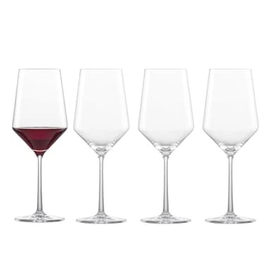 ZWIESEL GLAS Pure Cabernet Red Wine Glass (Set of 4), Graceful Wine Glasses for Red Wine, Dishwasher-Safe Tritan Crystal Glasses, Made in Germany (19 Ounce)