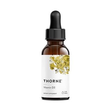 THORNE - Vitamin D3 with a Metered Dispenser - Liquid Vitamin D Vegan Supplement - Supports Healthy Bones, Teeth, Muscles, Cardiovascular & Immune Function* - 4,000 IU - 1 Fl Oz (30 mL) - 30 Servings