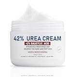 OUKEYA Urea Cream 42% plus Salicylic Acid 2% Net 5.29 Oz for Dry Cracked Feet, Heels, Knees, Elbows, Hands Repair Treatment. Moisturizes and Removes Corns, Calluses, Dead Skin, and Softens Toenails