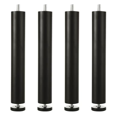 LOYORTY 4PCS 10 Inch Metal Adjustable Furniture Legs, Aluminum Alloy Bed Legs Replacement, M10 Thread Sofa Replacement Legs for Cabinet, Cupboard, Desk