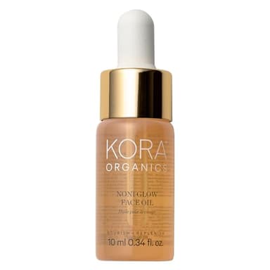 KORA Organics Noni Glow Hydrating Face Oil with Rosehip, Gua Sha Oil, Certified Organic, Cruelty Free, 0.34 fl oz - Face Care Beauty Products for Women