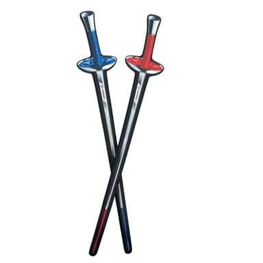 Liontouch - Sports Fencing Foils, Red & Blue | for Boys & Girls Aged 3+ Years | Foam Toy for Kids in Realistic Design | Safe and Playful Introduction & Practice Weapon for Young Fencers & Children