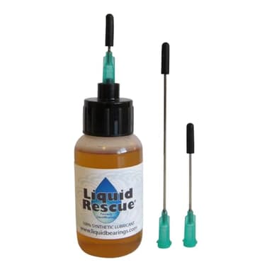 Liquid Rescue 100%-Synthetic Oil for Electronic and Manual typewriters, Vintage and Modern, restores Sticky or Frozen Keys, Makes All typewriters Faster and Easier to Type!! 1 oz Bottle w/3 Needles
