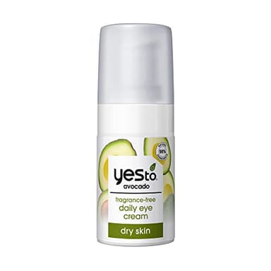 Yes To Avocado Daily Eye Cream, Fragrance-Free, Hydrating & Smoothing, with Hyaluronic Acid & Omega 3, 0.5 Fl Oz