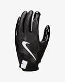 Nike Vapor Jet 8.0 Football Gloves (Black/Black/Black/White, Medium)