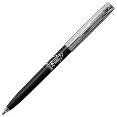 Fisher Space Pen Chrome Space Shuttle Imprint Cap-O-Matic Pen, Pressurized Ballpoint Pen, Writes Upside Down and in Extreme Temperatures, Black Ink, Medium Point, Pocket Clip, Made in the USA