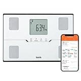 Tanita BC-768 WH Body Composition Meter, White, Data Management with Smartphone, Stand Up Storage