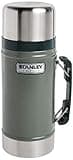 Stanley Classic Legendary Vacuum Insulated Food Jar – Stainless Steel, Naturally BPA-free Container – Keeps Food/Liquid Hot or Cold for 15 Hours – Leak Resistant, Hammertone Green, 24 OZ / 0.71 L