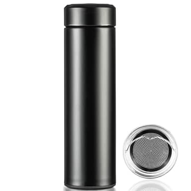 PARACITY Insulated Water Bottle, 17 oz Stainless Steel Water Bottles, Double Wall Vacuum Hot Drinks Thermo, Metal Water Bottle Keeps Hot for 12 Hrs, Cold for 24 Hrs, for Coffee, Tea