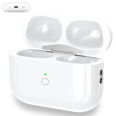 Wireless Charging Case Replacement Compatible with AirPods Pro 1st & 2nd Generation, AirPods Pro 1st & 2nd Charger Case with Bluetooth Pairing Sync Button - No Earbuds