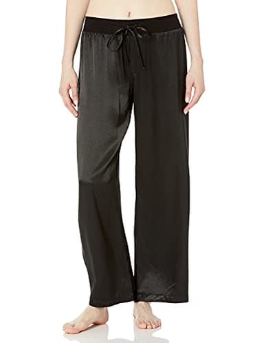 PJ Harlow Women's Jolie Satin Pant, Black, Medium
