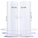 Wireless Bridge, WiFi Bridge Point to Point Outdoor, 5.8GHz 1Gbps CPE with 100/1000Mbps, 3km Range/16dBi/IP65 Waterproof, Plug and Play, Extend Wi-Fi to Far Locations, Ideal for Garage, Farm, Building