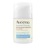 Aveeno Eczema Therapy Rescue Relief Treatment Gel Cream with Colloidal Oatmeal Skin Protectant, Instantly Soothes & Cools Itchy Dry Skin Flare-Ups, Steroid & Fragrance Free, 1.5 fl. oz