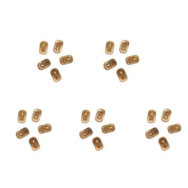 Wuden 25Pcs NFC Flash Nail Sticker LED Bare Chip Intelligent Luminous Nail Lamp Nail Sticker Enhancement, White Light