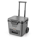 Ninja FrostVault 30qt Wheeled Cooler with Dry Zone, Integrated Fridge-Temp Dry Storage Drawer, Premium Heavy-Duty Insulated Cooler, Keeps Ice for Days, Slate Gray, FB230GY