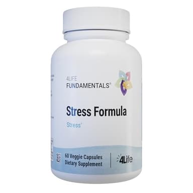 4Life Stress Formula, Dietary Supplement, Supports Nervous System and Sleep with Lemon Balm, Chamomile & Valerian Root, 60 Capsules
