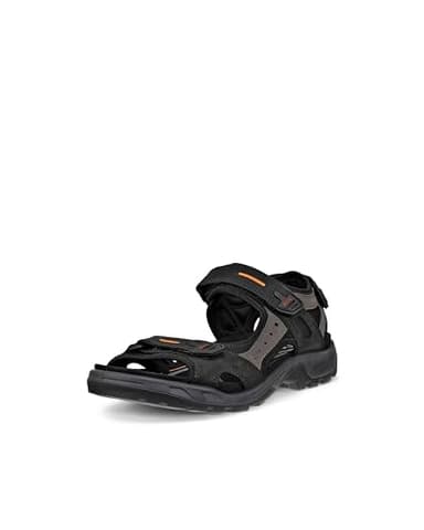 ECCO Men's Yucatan outdoor offroad hiking sandal, Black/Mole/Black, 45 EU (US Men's 11-11.5 M)