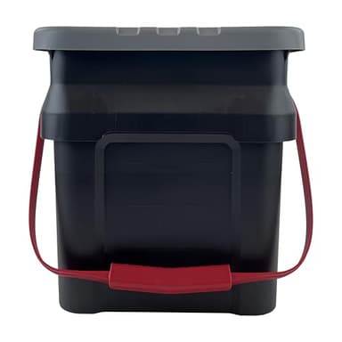 5 Gallon Heavy-Duty Plastic Bucket Tote – Black Multi-Use Storage Container, Reinforced Handle, Sturdy Load-Bearing, Deformation-Resistant, Ideal for Adult Household/Garage Organization